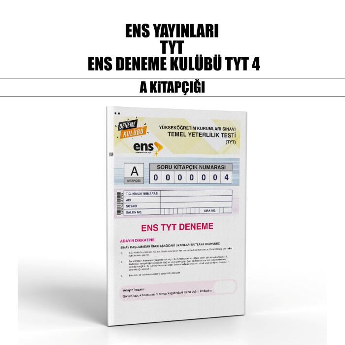 ENS YAYIN TYT DENEME KULÜBÜ SNV 4-A - 25-26